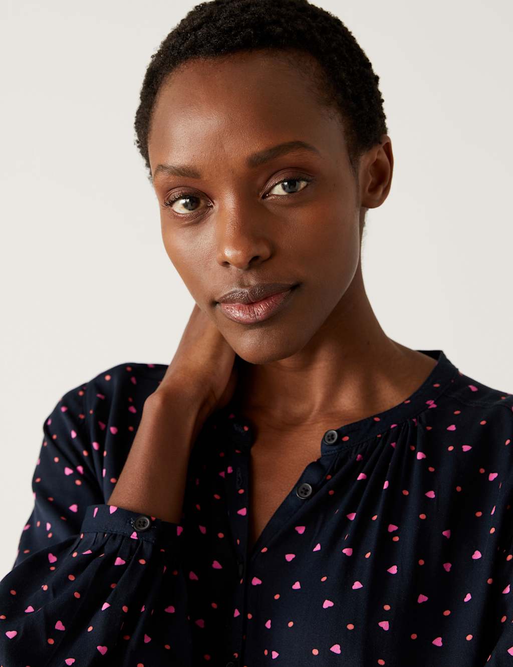 Printed Knee Length Shirt Dress image 4