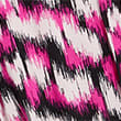Printed V-Neck Mini Waisted Dress - brightpinkmix