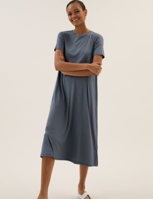 Modal Rich Midi T-Shirt Dress - QA