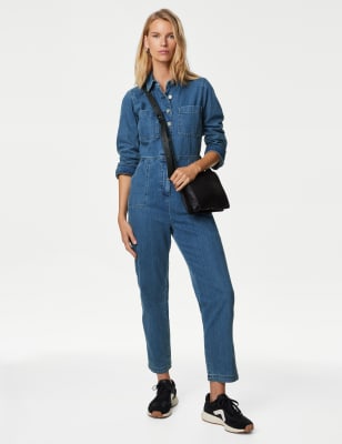 Denim store jumpsuit m&s