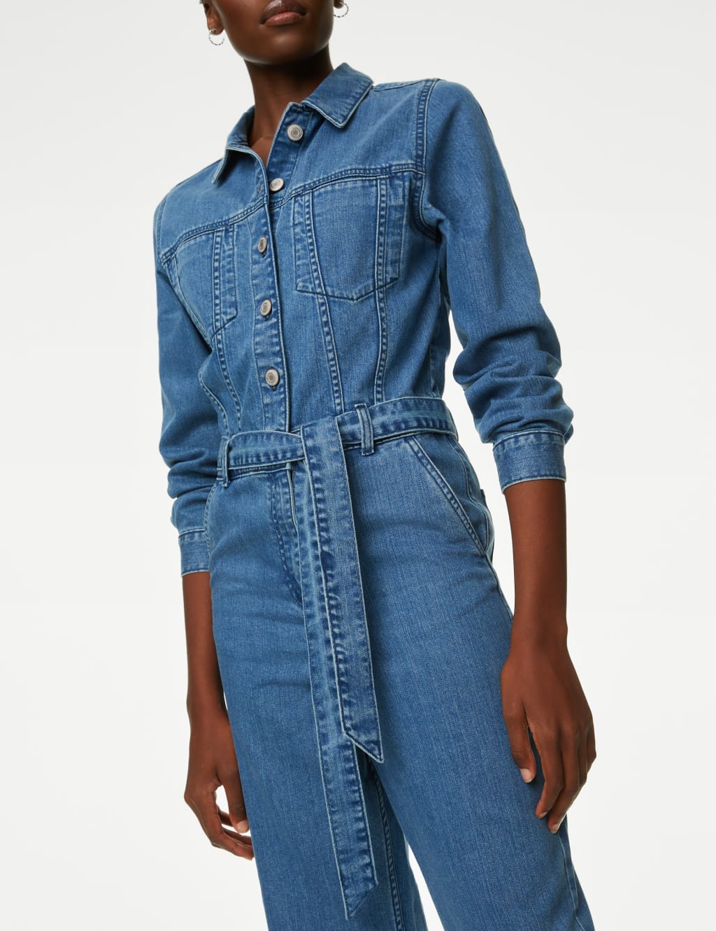 Tall jean jumpsuit deals