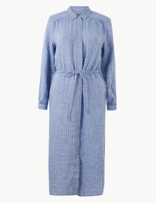Emerald Green Linen Dress