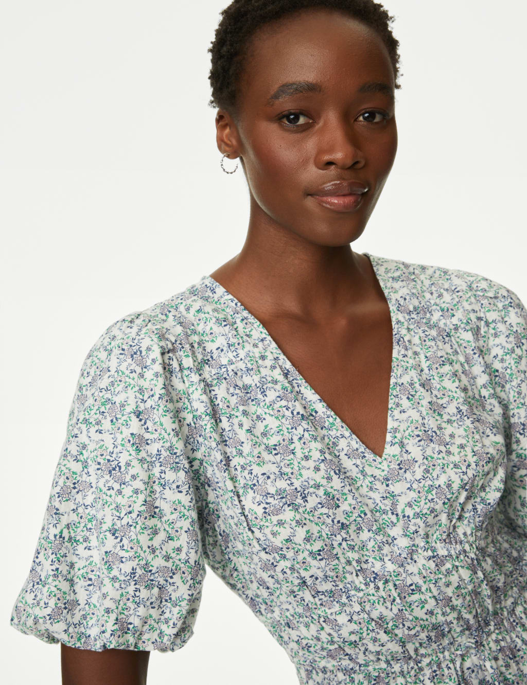 V neck dress midi top