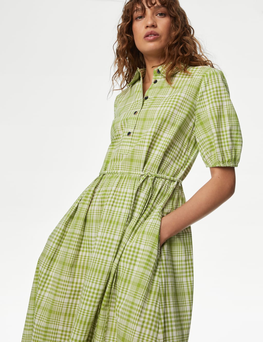 Mary Square Cooper Green Dress main image 1