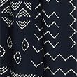 Printed Square Neck Midi Cami Slip Dress - navymix