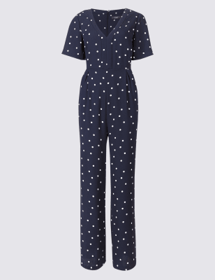 M&s polka 2024 dot jumpsuit