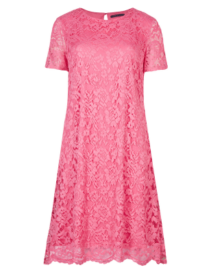 Floral Lace A-Line Shift Dress | M&S Collection | M&S