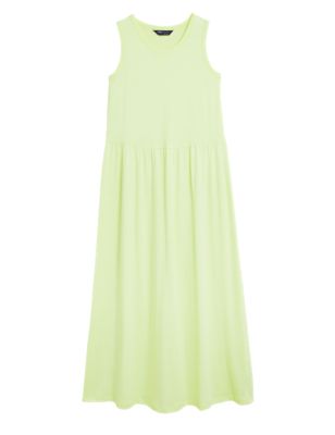 

Womens M&S Collection Tencel™ Jersey Midi Relaxed Swing Dress - Light Citrus, Light Citrus