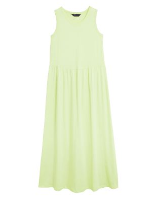 

Womens M&S Collection Tencel™ Jersey Midi Relaxed Swing Dress - Light Citrus, Light Citrus