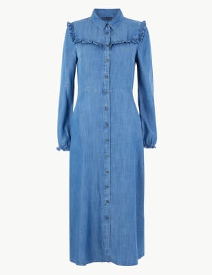 marks and spencer denim dress
