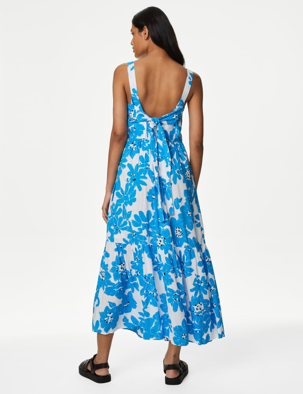 Printed Square Neck Midaxi Cami Dress image 3