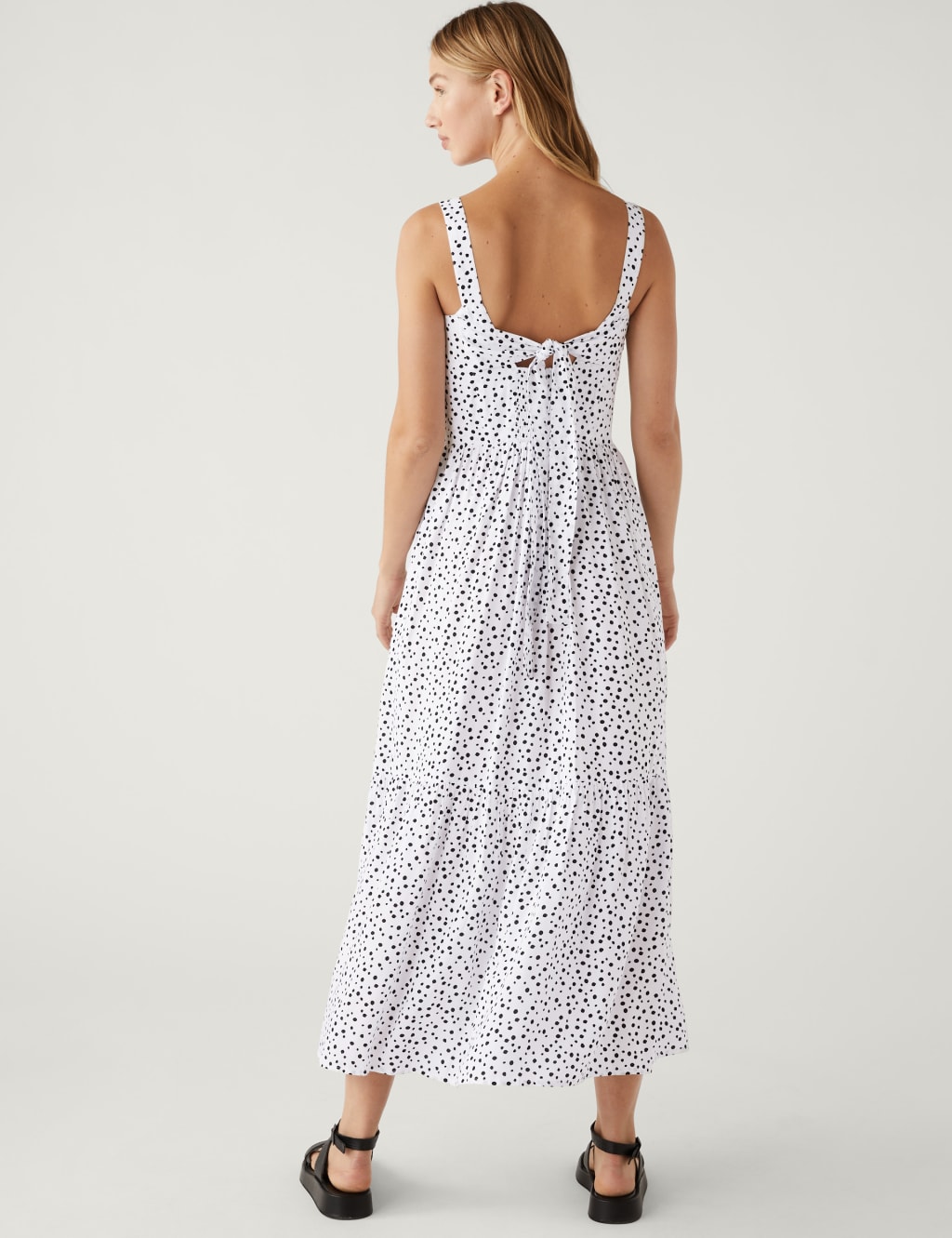 Printed Square Neck Midaxi Cami Dress image 4