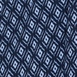 Printed Round Neck Belted Midi Shirt Dress - navymix