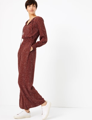 marks and spencer red jumpsuit