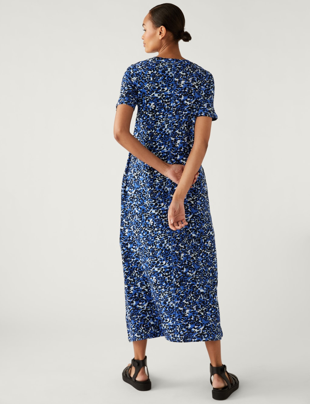Pure Cotton Printed Midaxi T-Shirt Dress image 5