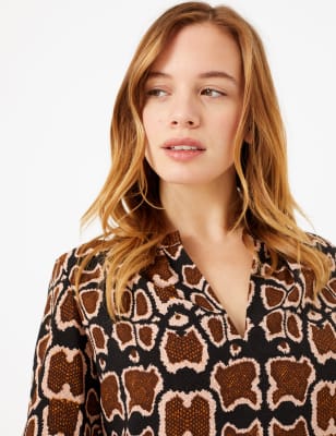 PETITE&nbsp;&ndash; Robe tube &agrave; imprim&eacute; animal