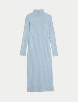 Warmhandle Funnel Neck Midi Column Dress