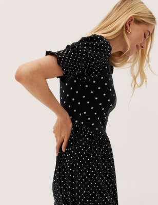 Marks and spencer polka dot dress sale