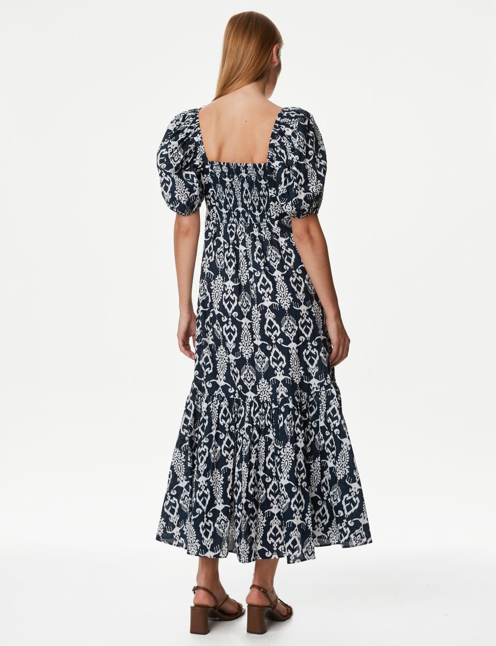 Pure Cotton Printed Maxi Tiered Dress image 5