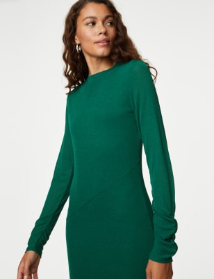 Long sleeve column on sale dress