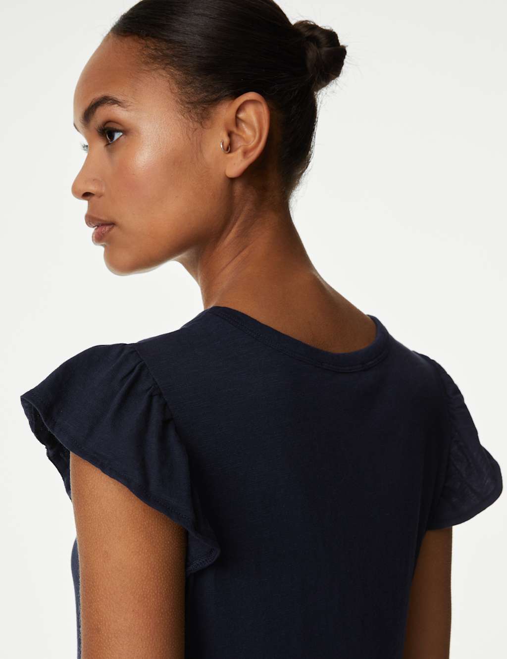 Pure Cotton Jersey Midi Tiered Dress image 3