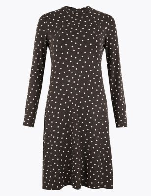 Jersey Polka Dot Swing Dress | M&S Collection | M&S