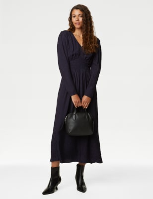 Marks and shop spencer jacquard dress