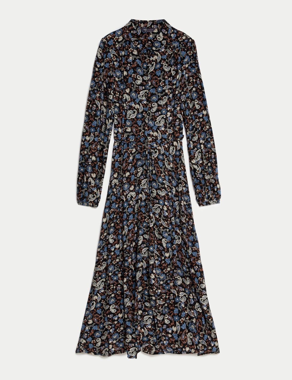 Printed Midi Shirt Dress image 2