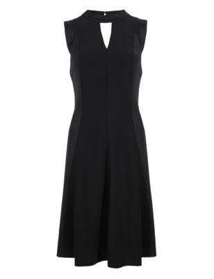Satin Rear Swing Shift Dress | M&S Collection | M&S
