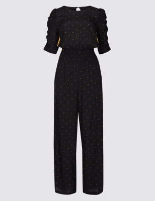 thea wrap velvet jumpsuit