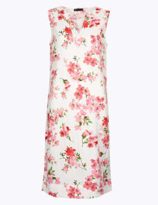 marks and spencer ladies linen dresses