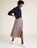 Ditsy Floral Midi A-Line Skirt