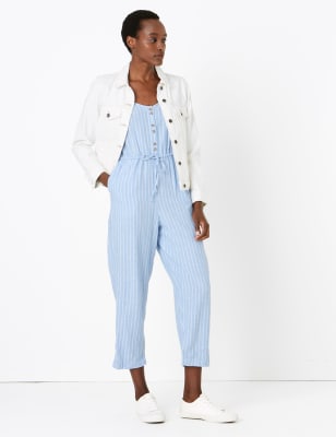 marks and spencer linen jumpsuit