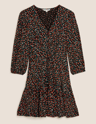 m&s ditsy floral dress