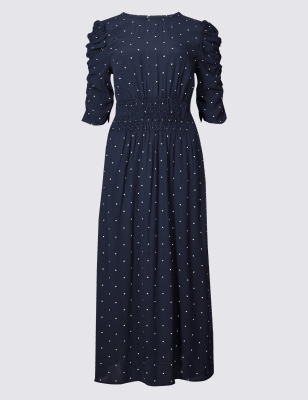 marks spencer midi dress