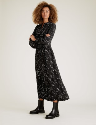 m&s dresses black