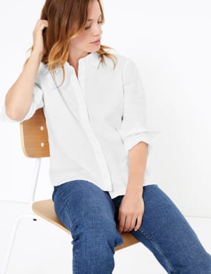 PETITE&nbsp;&ndash; Chemise boutonn&eacute;e 100&nbsp;% lin