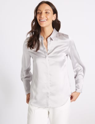 m&s womens white shirt