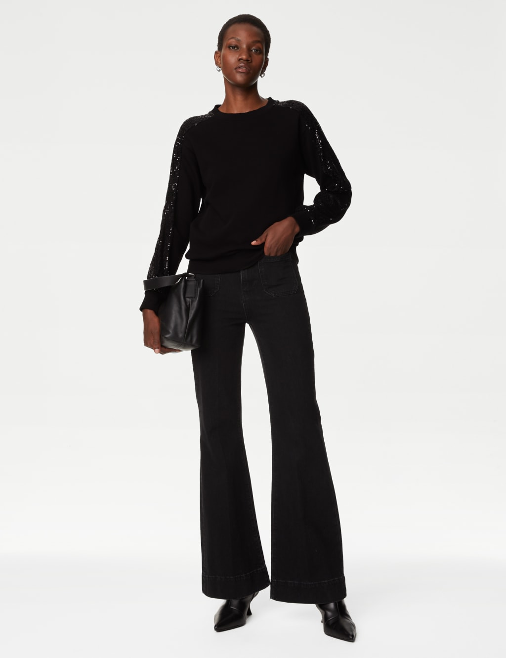 Cotton Rich Jersey Sequin Sweatshirt image 4