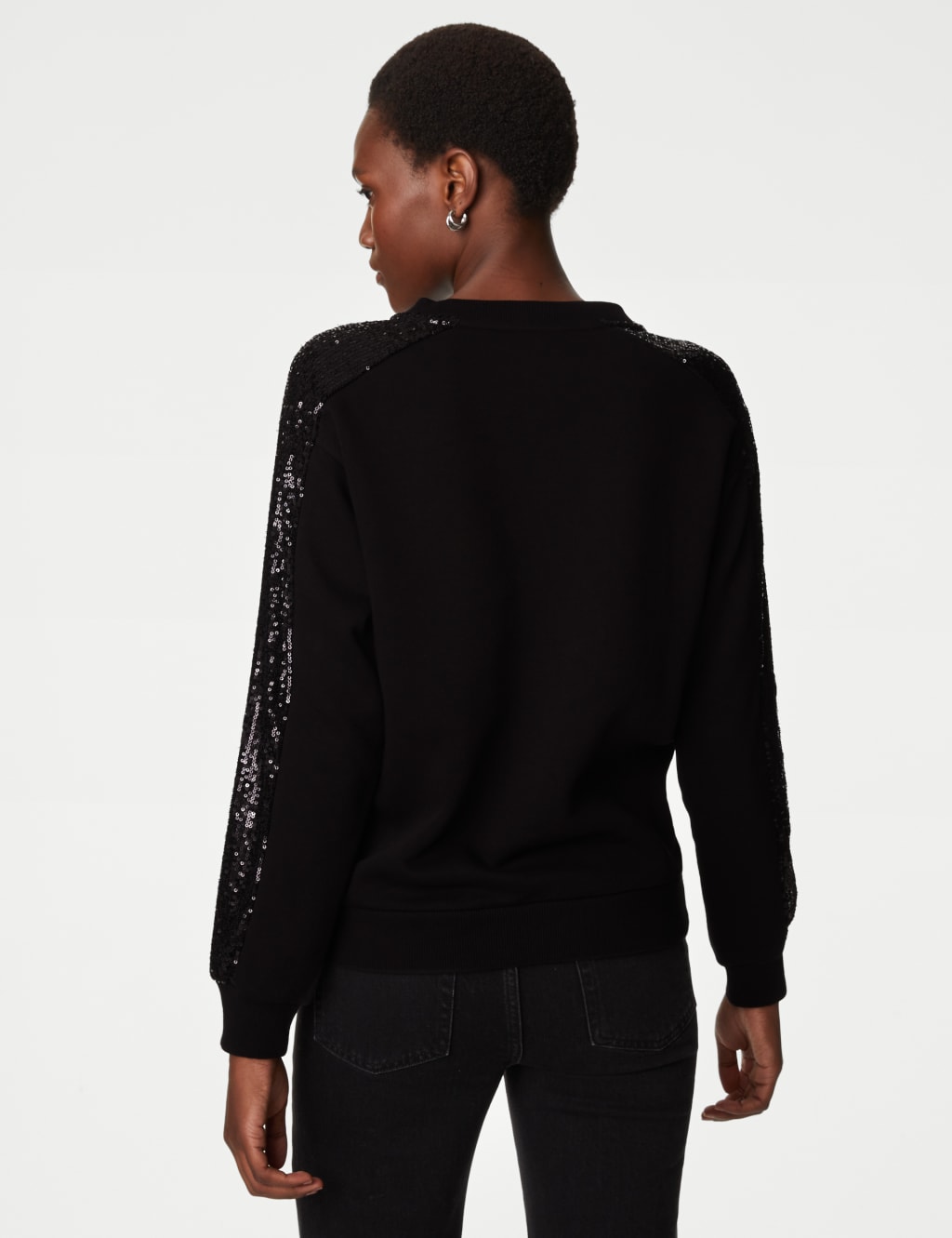 Cotton Rich Jersey Sequin Sweatshirt image 5