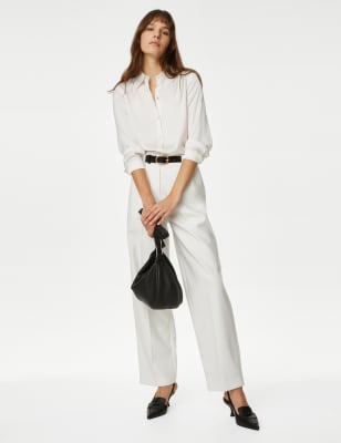 

M&S Collection Camisa de saténWomens - Ivory, Ivory