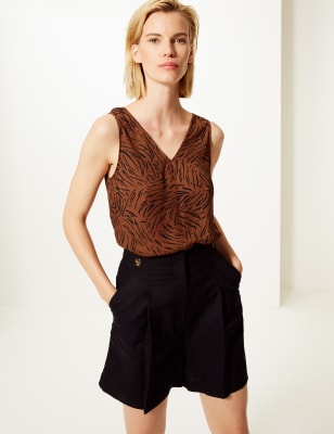 Animal Print Vest Top