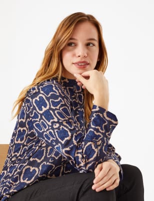 PETITE&nbsp;&ndash; Chemise longue &agrave; imprim&eacute; animal