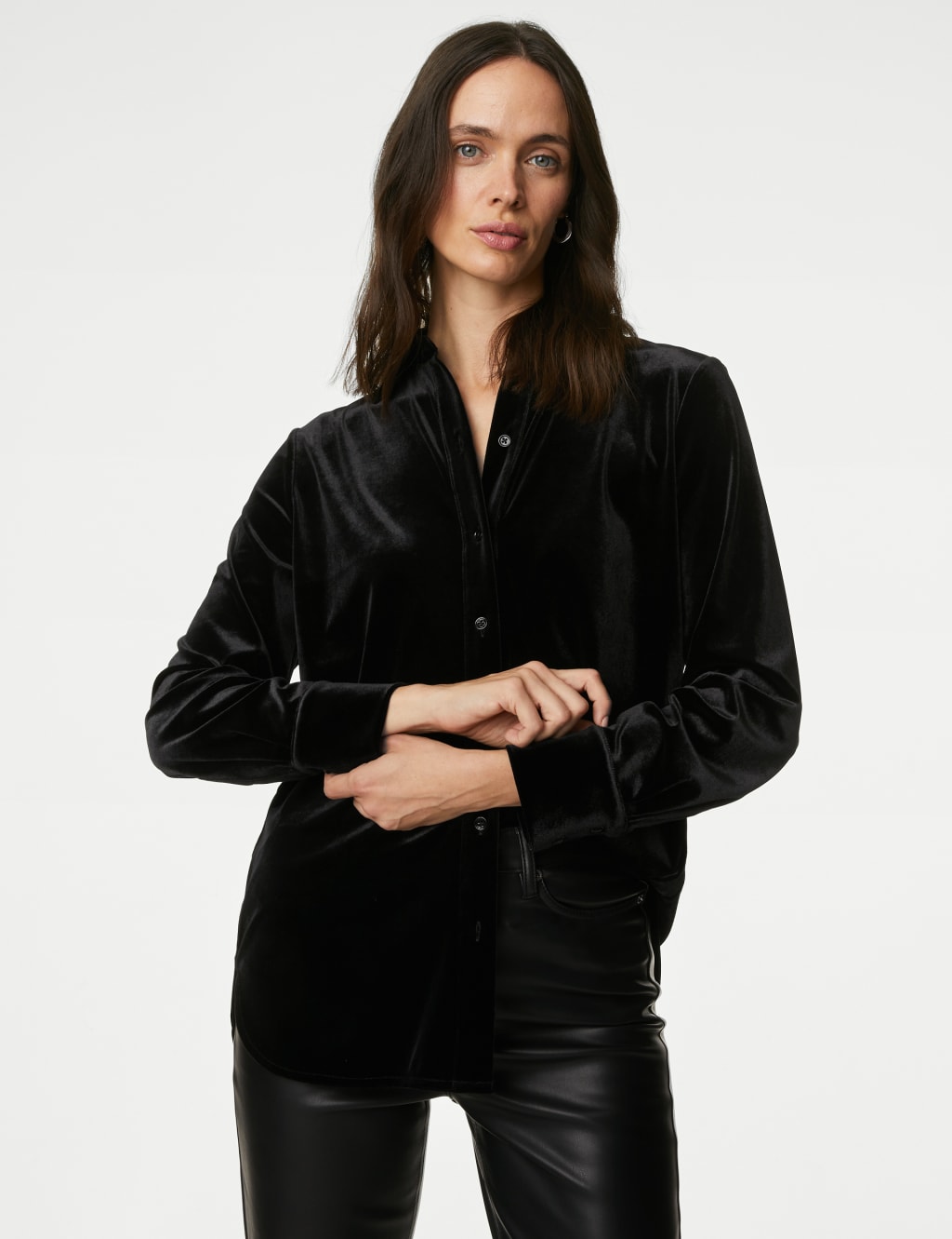 Velvet Collared Shirt image 5