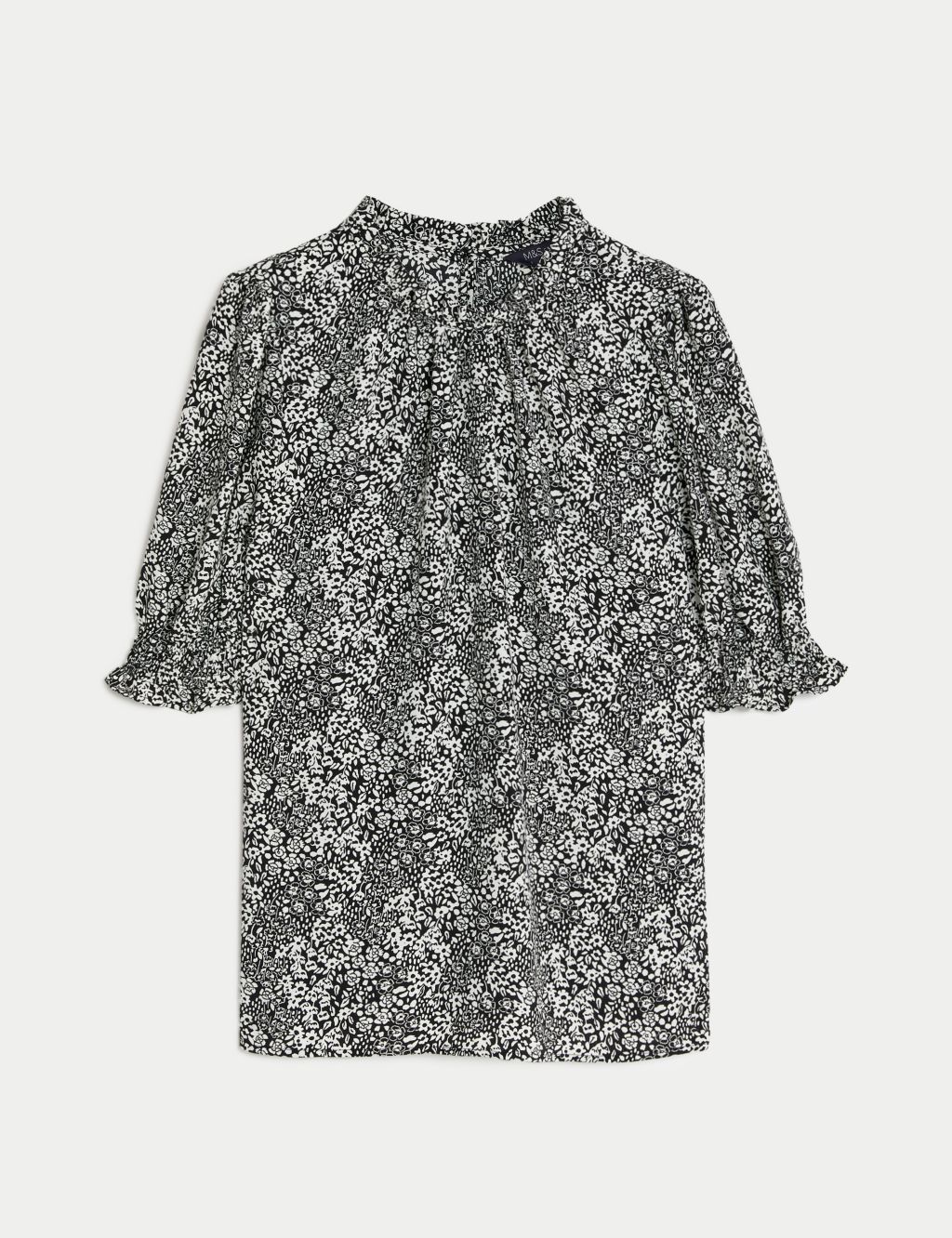 Floral Frill Sleeve Blouse image 2