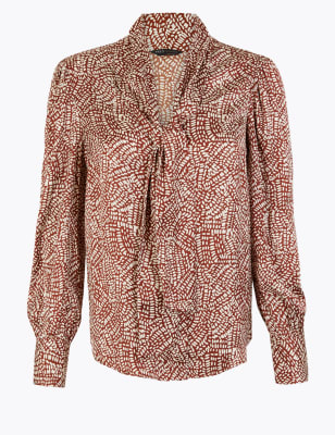 marks and spencer satin blouse