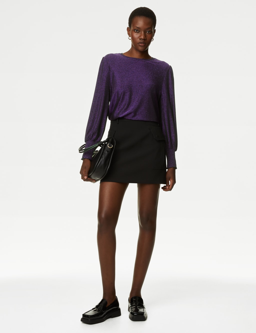 Sparkly Round Neck Blouse image 1