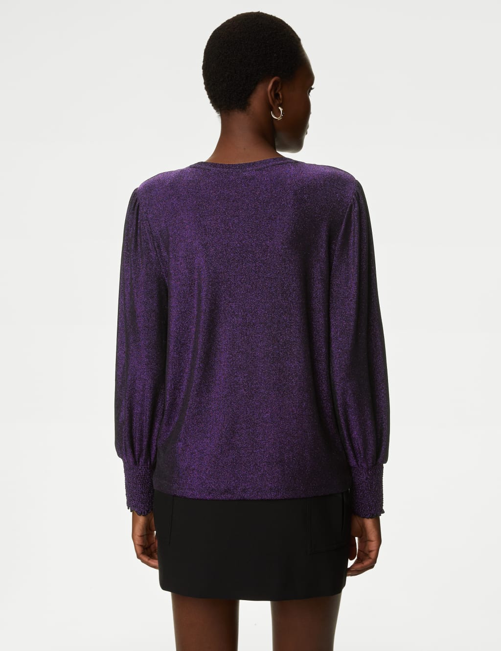 Sparkly Round Neck Blouse image 5