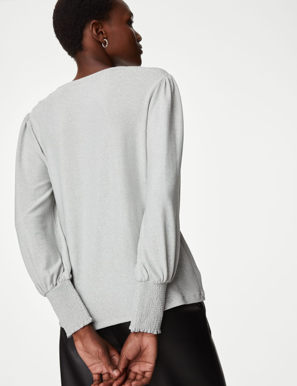 Sparkly Round Neck Blouse image 3