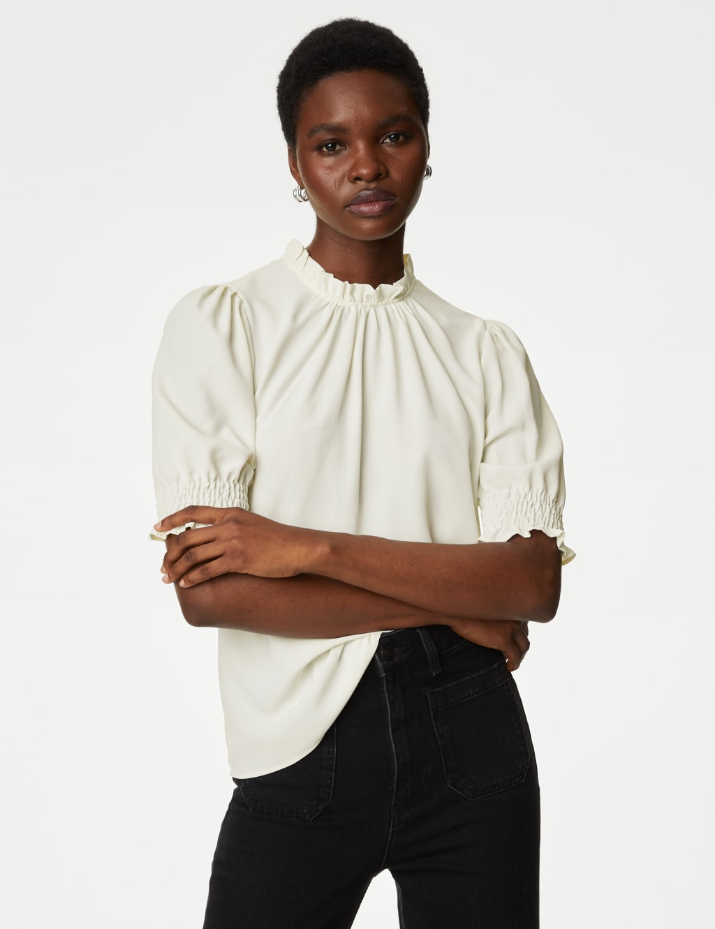 Frill Neck Blouse image 1
